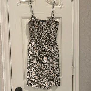 Forever 21 Olive Green Spaghetti Strap Dress